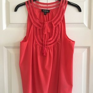 bebe Tops - EUC. Bebe coral tank top size Small bebe Tops - EUC. Bebe coral tank top size Small